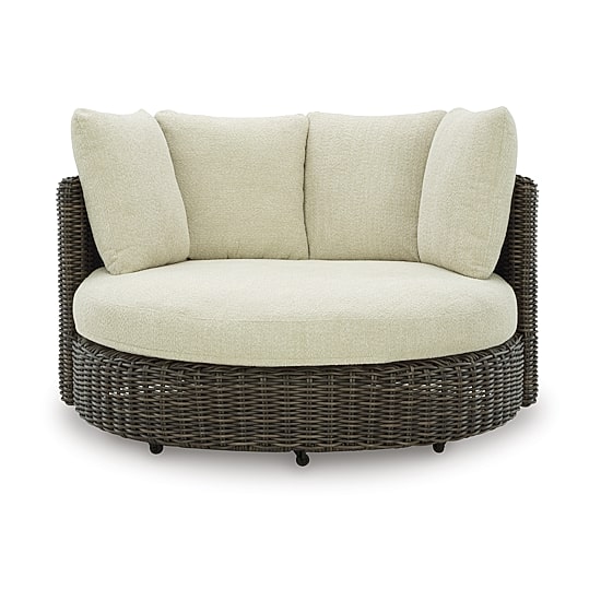Signature Design by Ashley King 60" Outdoor Swivel Lounge Chair with Cushions