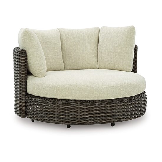 Signature Design by Ashley King 60" Outdoor Swivel Lounge Chair with Cushions
