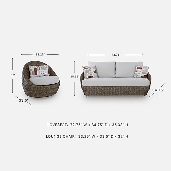 Signature Design by Ashley Carlinville 3-Piece Outdoor Conversation Set