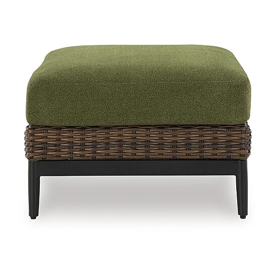 Signature Design by Ashley Hoquiam Outdoor Ottoman with Cushion