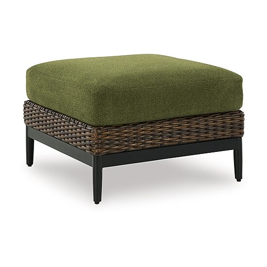 Signature Design by Ashley Hoquiam Outdoor Ottoman with Cushion