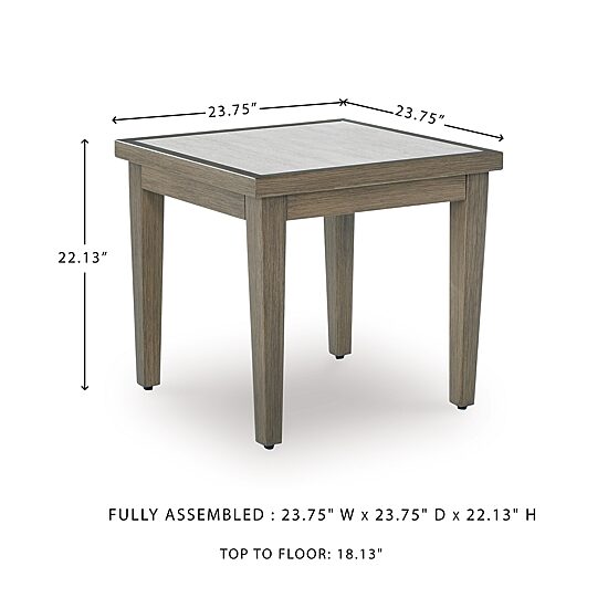 Signature Design by Ashley Raleigh Ranch Outdoor End Table