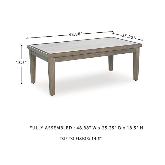 Signature Design by Ashley Raleigh Ranch Outdoor Coffee Table