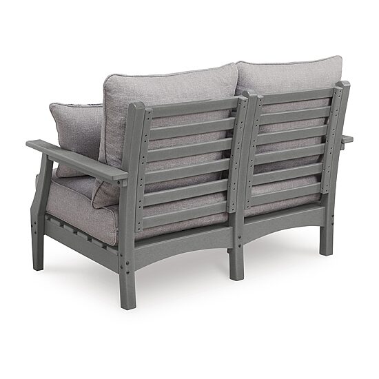 Signature Design by Ashley Long Beach Outdoor Loveseat with Cushion