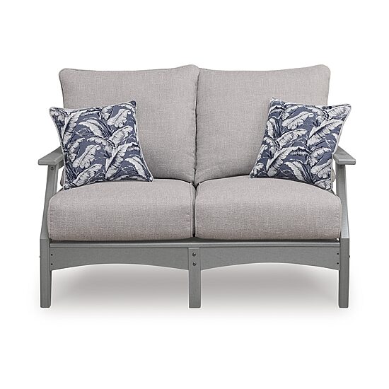 Signature Design by Ashley Long Beach Outdoor Loveseat with Cushion