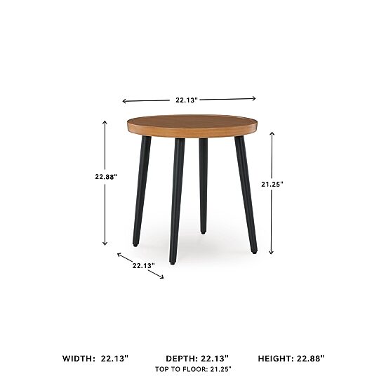 Signature Design by Ashley Hoquiam Outdoor End Table