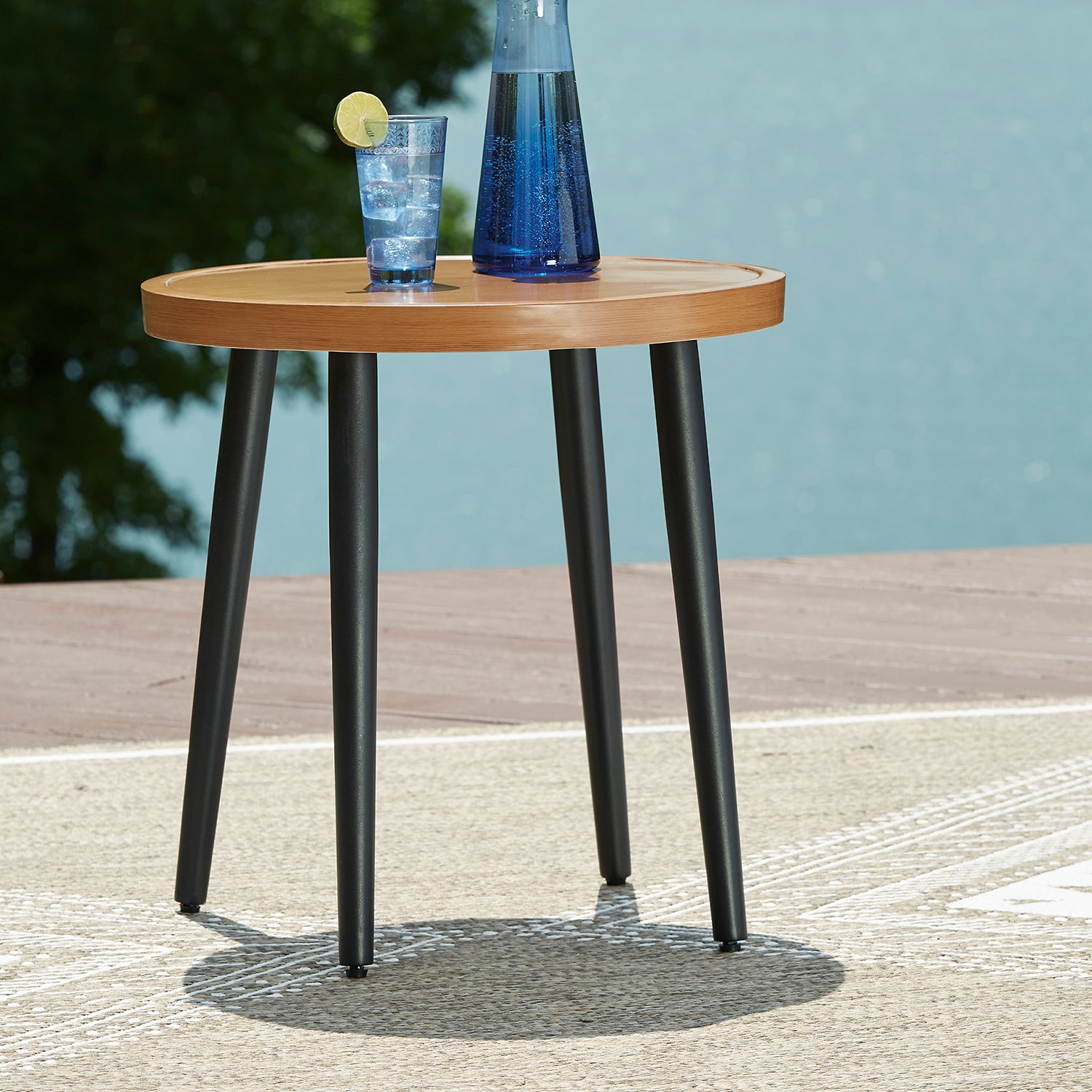 Signature Design by Ashley Hoquiam Outdoor End Table