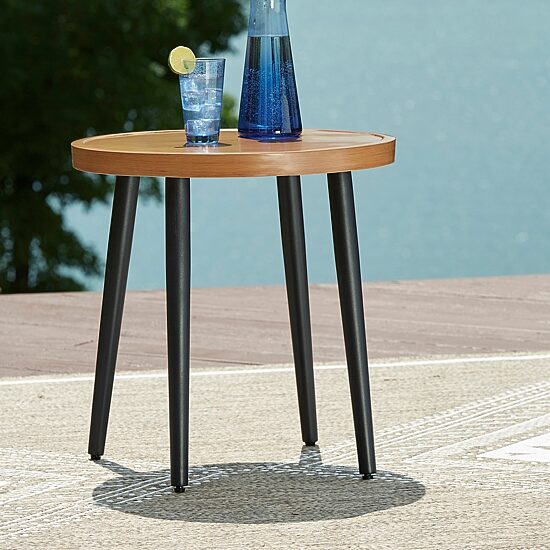 Signature Design by Ashley Hoquiam Outdoor End Table