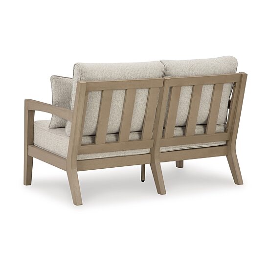 Signature Design by Ashley Hancock Outdoor Loveseat with Cushion