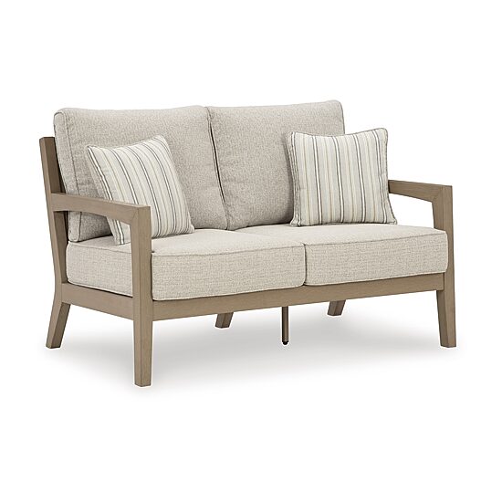 Signature Design by Ashley Hancock Outdoor Loveseat with Cushion