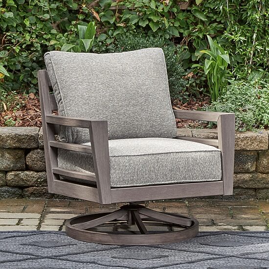 Signature Design by Ashley Hilo Outdoor Swivel Lounge Chair
