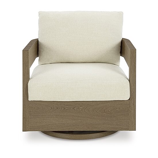 Signature Design by Ashley Severn Outdoor Swivel Glider Chair with Cushion