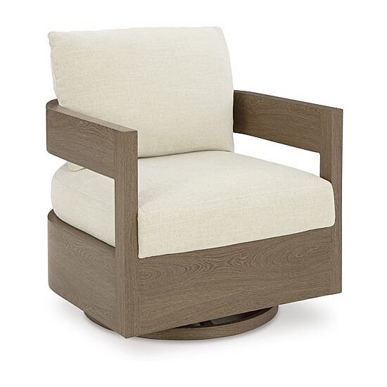Signature Design by Ashley Severn Outdoor Swivel Glider Chair with Cushion