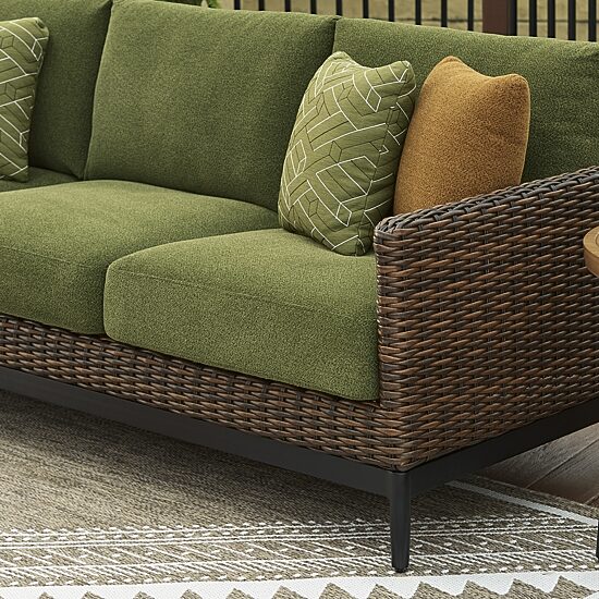 Signature Design by Ashley Hoquiam Outdoor Sofa with Cushion