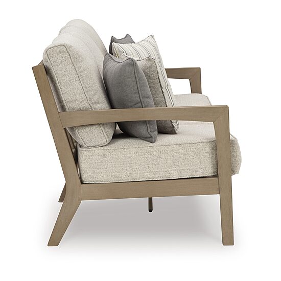 Signature Design by Ashley Hancock Outdoor Sofa with Cushion