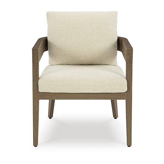 Signature Design by Ashley Severn Outdoor Dining Arm Chair with Cushion (Set of 2)