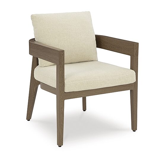 Signature Design by Ashley Severn Outdoor Dining Arm Chair with Cushion (Set of 2)