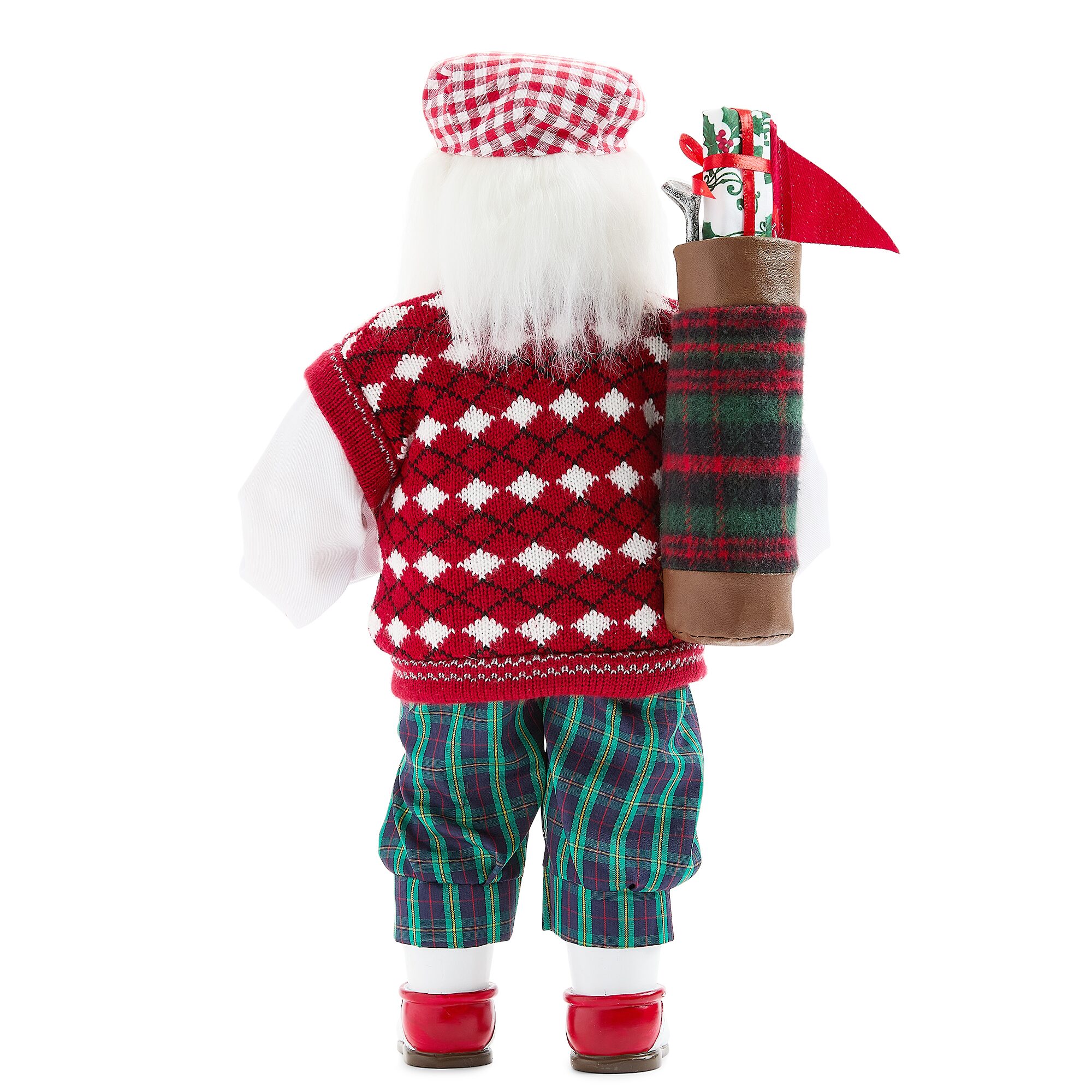 North Pole Trading Co. 18" Golf Christmas Santa Figurine