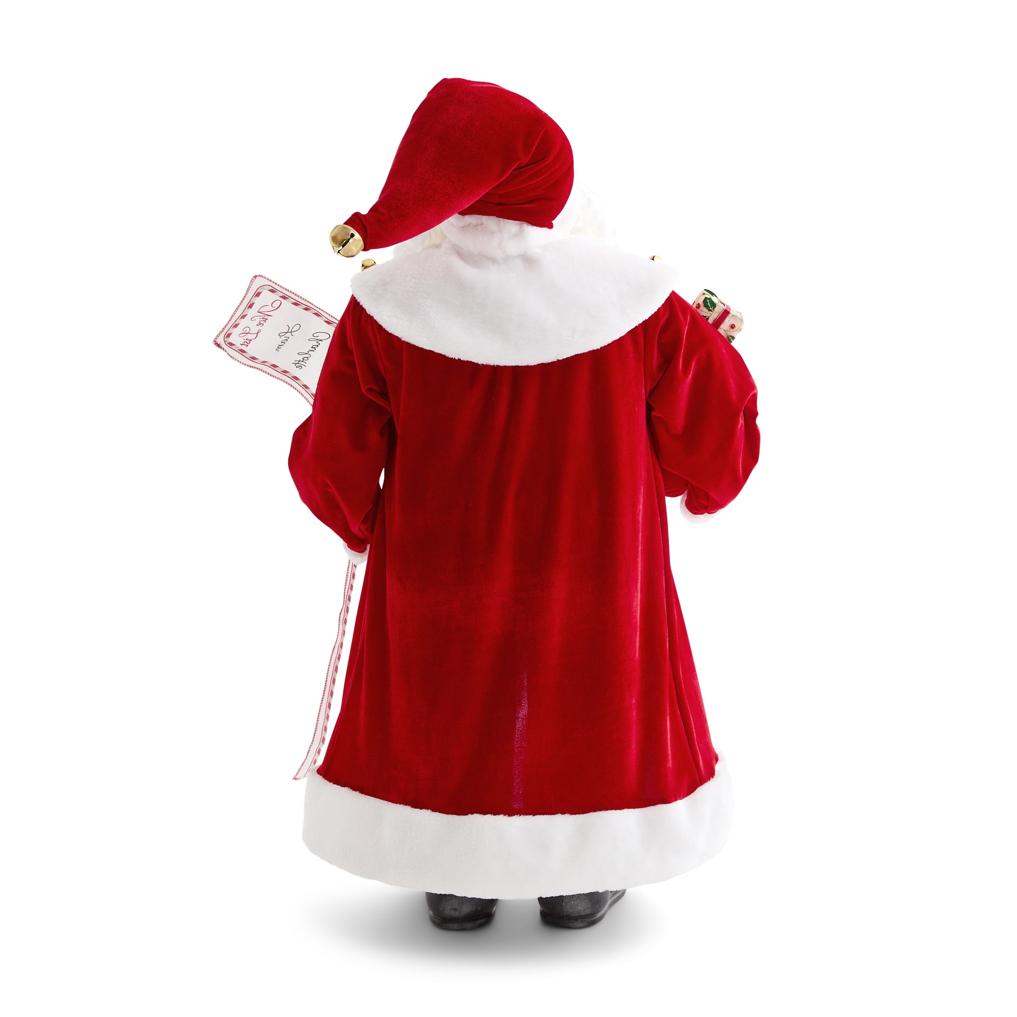 North Pole Trading Co. 36" List Christmas Santa Figurine