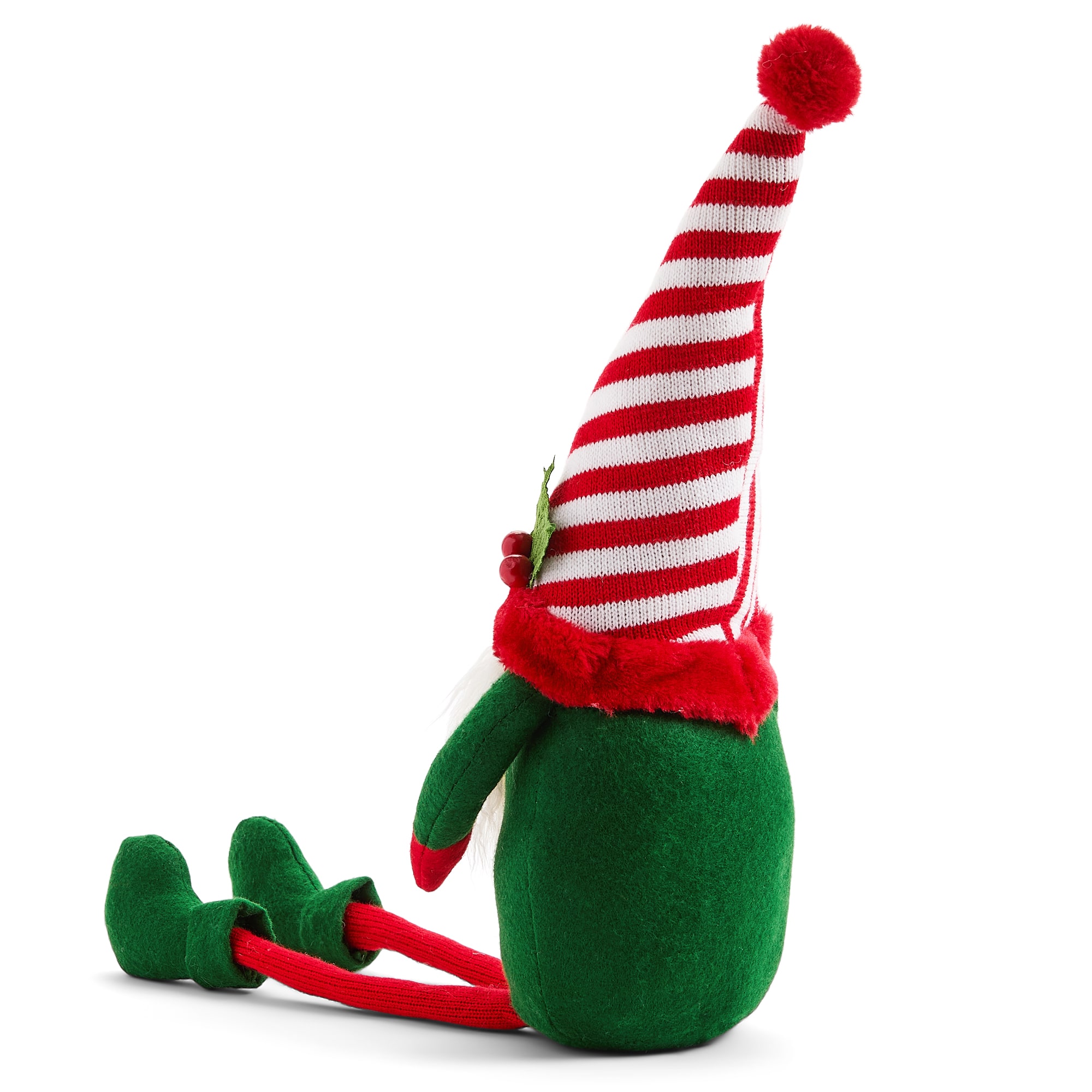 North Pole Trading Co. 25 Lg Stripe Hat Christmas Gnome