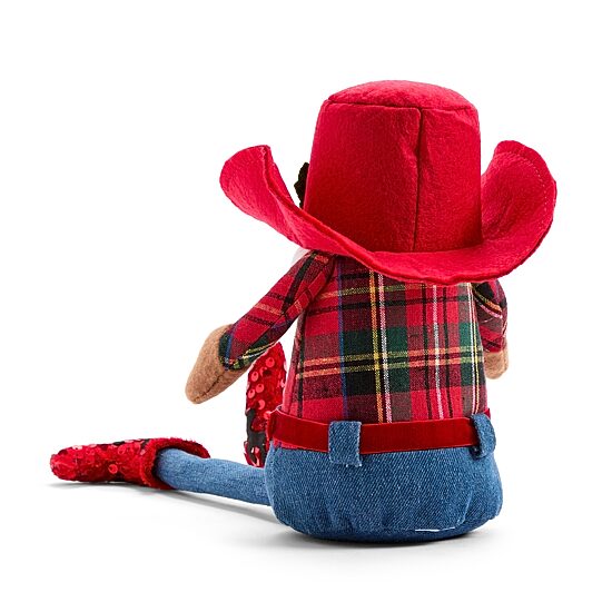 North Pole Trading Co. 15" Cowboy Christmas Gnome