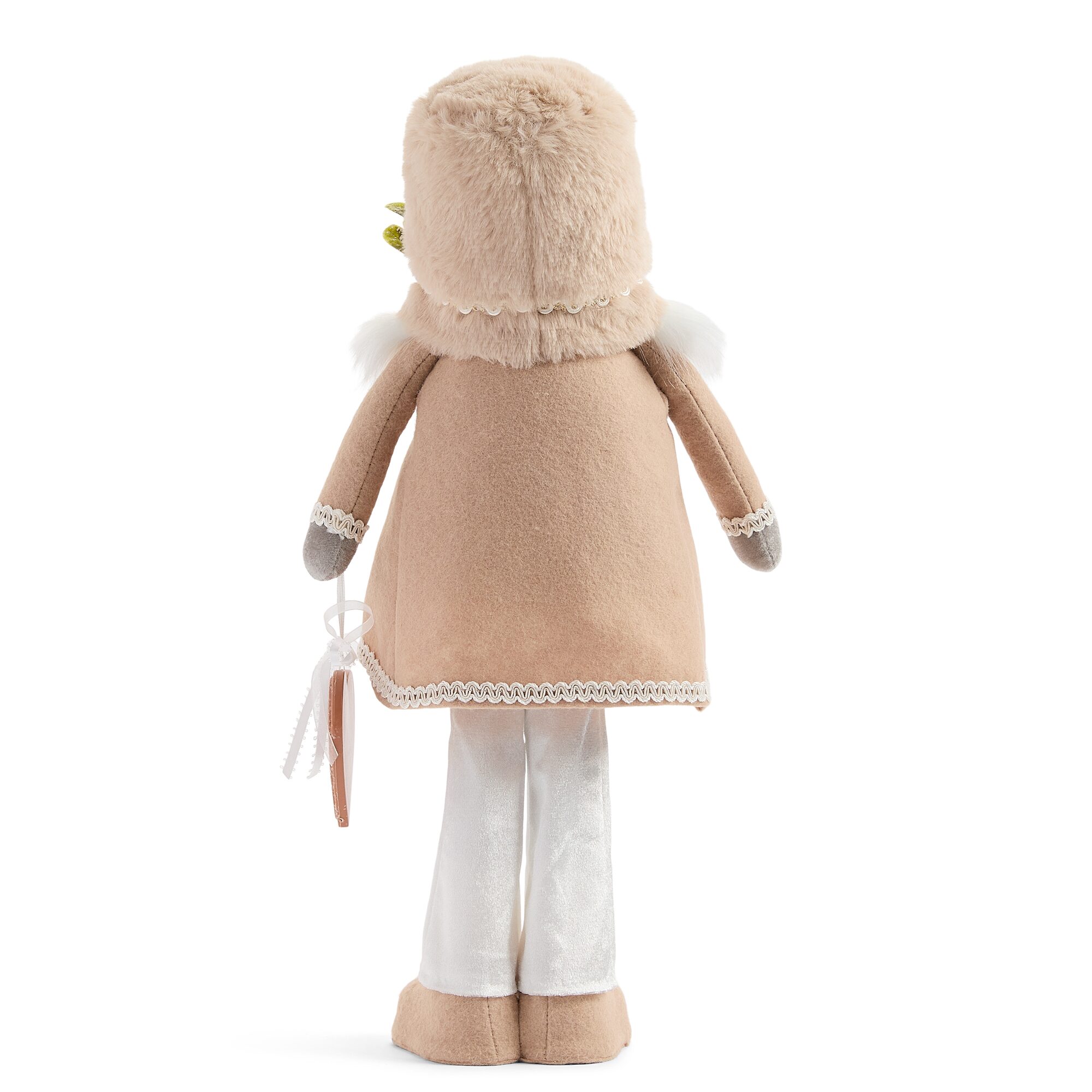 North Pole Trading Co. 20" Med Standing Gingerbread Heart Christmas Gnome