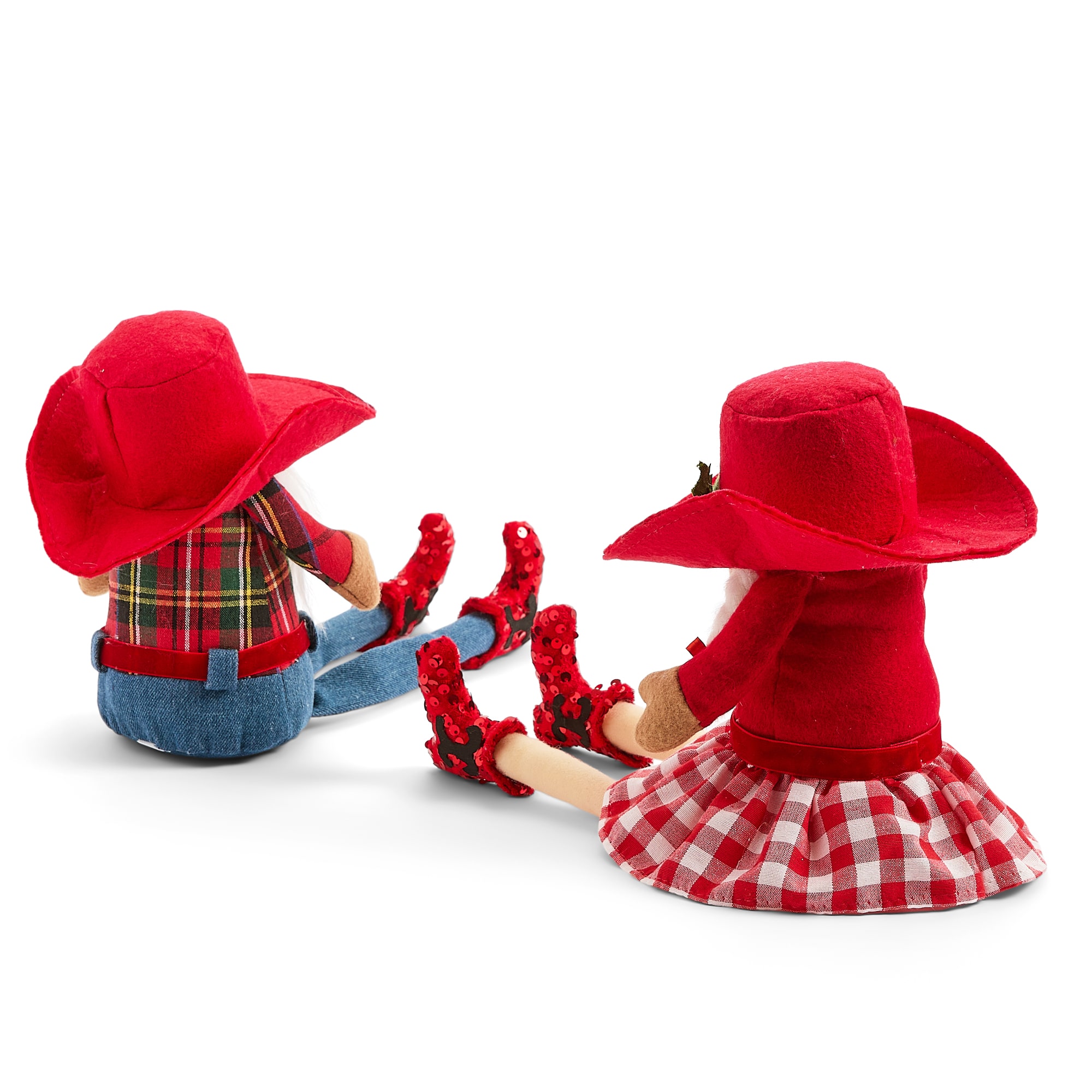North Pole Trading Co. Gnome Cowboy Cowgirl Christmas Gnome