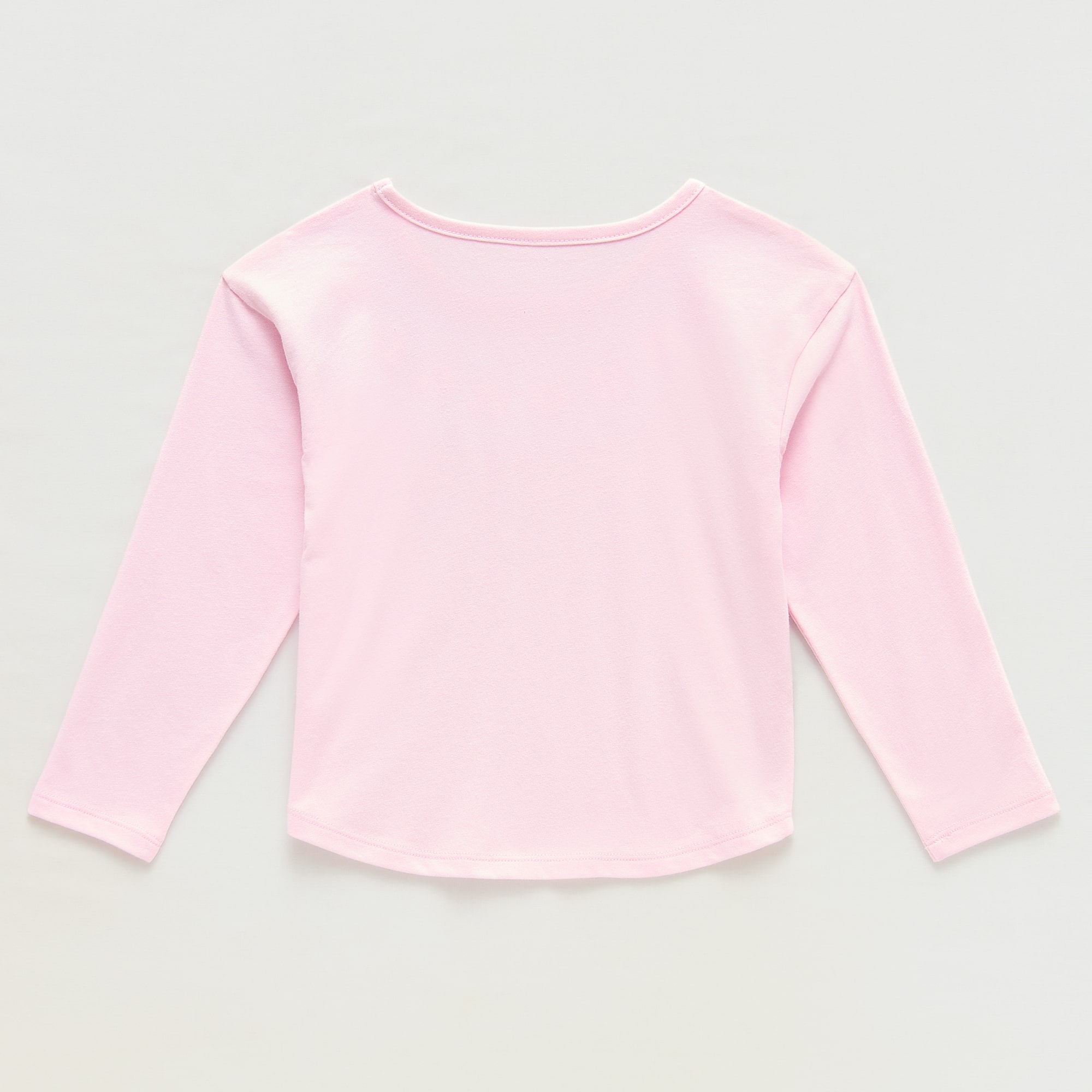 Okie Dokie Toddler & Little Girls Round Neck Long Sleeve Embroidered T-Shirt