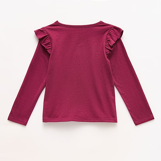 Okie Dokie Toddler & Little Girls Round Neck Long Sleeve T-Shirt