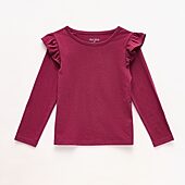 Okie Dokie Toddler & Little Girls Round Neck Long Sleeve T-Shirt