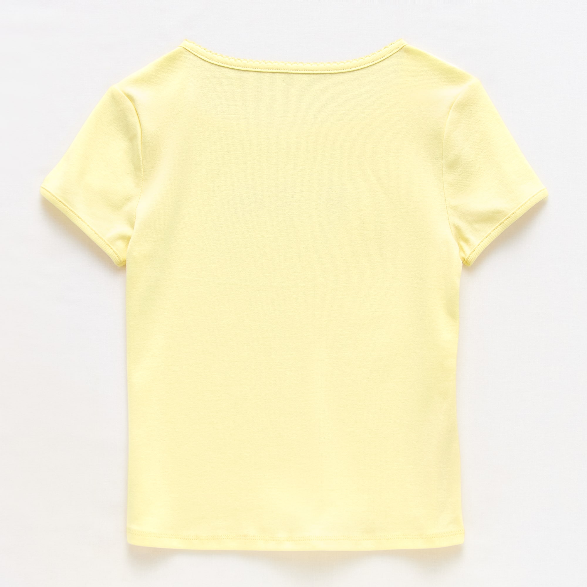 Thereabouts Little & Big Kid Girls Square Neck Short Sleeve Embroidered T-Shirt