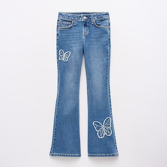 Thereabouts Little & Big Kid Girls Low Rise Flare Leg Jean