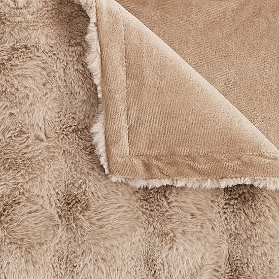 Regal Home Bubble Faux Fur 50x70 Washable Midweight Throw