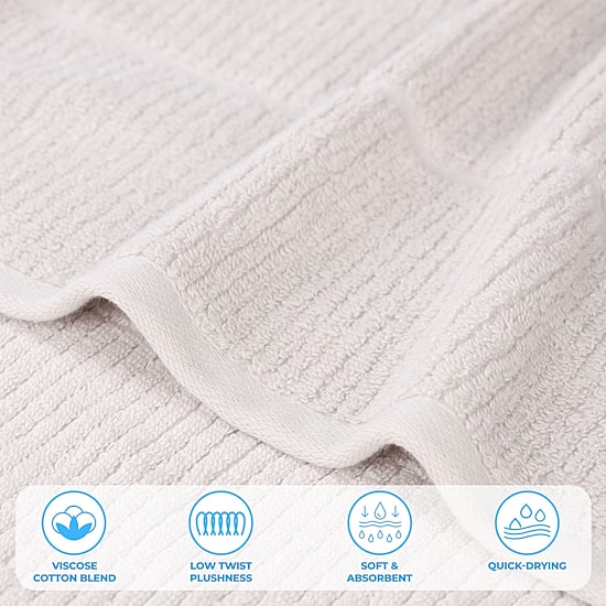 SUPERIOR® Milo Smart Twist Viscose Cotton Blend 8-pc. Quick Dry Bath Towel Set