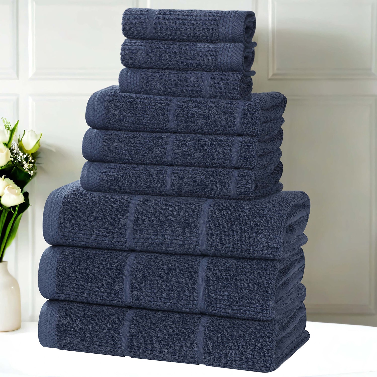 SUPERIOR® Milo Smart Twist Viscose Cotton Blend 9-pc. Quick Dry Bath Towel Set