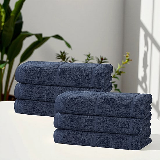 SUPERIOR® Milo Smart Twist Viscose Cotton Blend 6-pc. Hand Towel