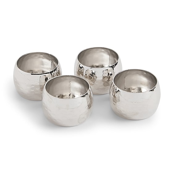 Homewear Hammered 4-pc. Napkin Rings