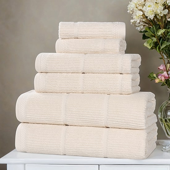 SUPERIOR® Milo Smart Twist Viscose Cotton Blend 6-pc. Quick Dry Bath Towel Set