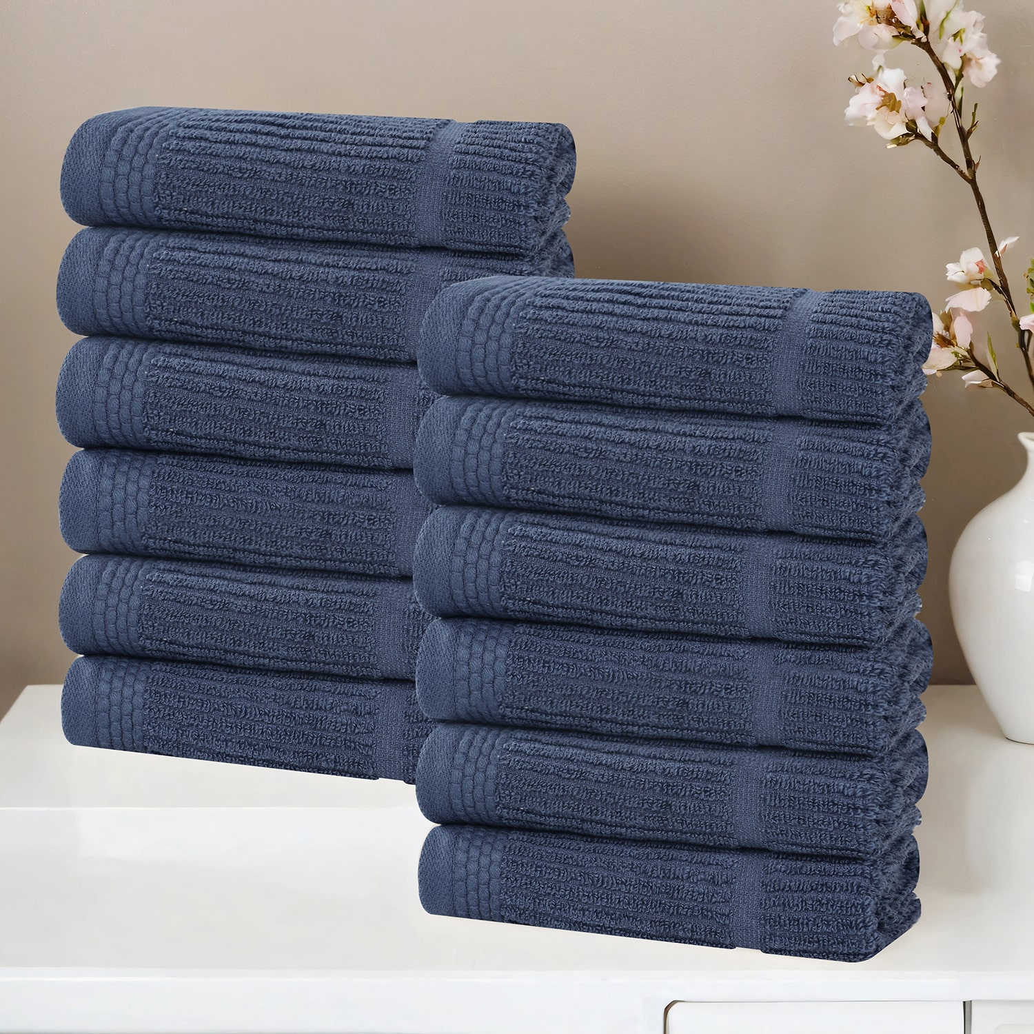 SUPERIOR® Milo Smart Twist Viscose Cotton Blend 12-pc. Quick Dry Washcloth