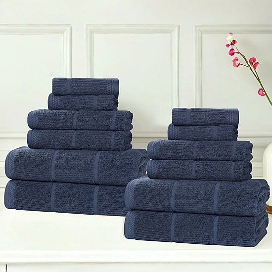 SUPERIOR® Milo Smart Twist Viscose Cotton Blend 12-pc. Quick Dry Bath Towel Set