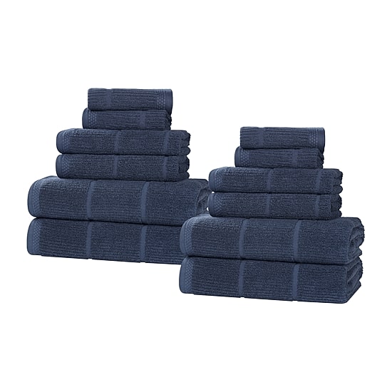 SUPERIOR® Milo Smart Twist Viscose Cotton Blend 12-pc. Quick Dry Bath Towel Set