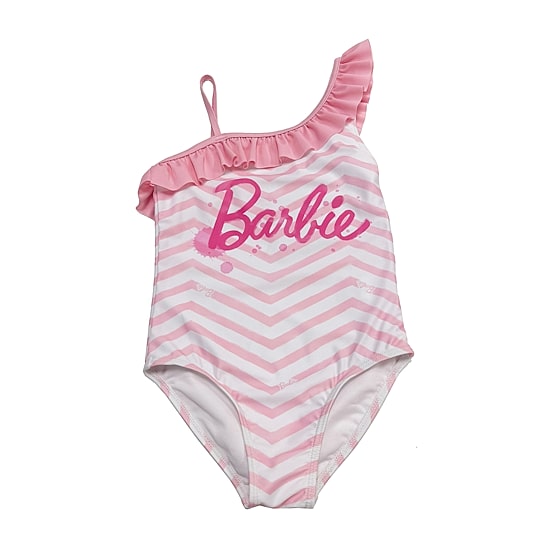 Little Girls Barbie Sleeveless One Piece Swimsuit