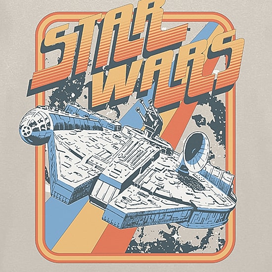 Mens Crew Neck Short Sleeve Classic Fit Star Wars Big and Tall Graphic T-Shirt