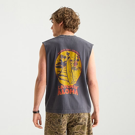 Arizona Mens Crew Neck Sleeveless Big and Tall Muscle T-Shirt