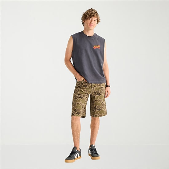 Arizona Mens Crew Neck Sleeveless Big and Tall Muscle T-Shirt
