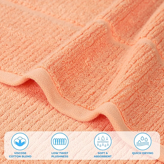 SUPERIOR® Milo Smart Twist Viscose Cotton Blend 3-pc. Quick Dry Bath Towel Set
