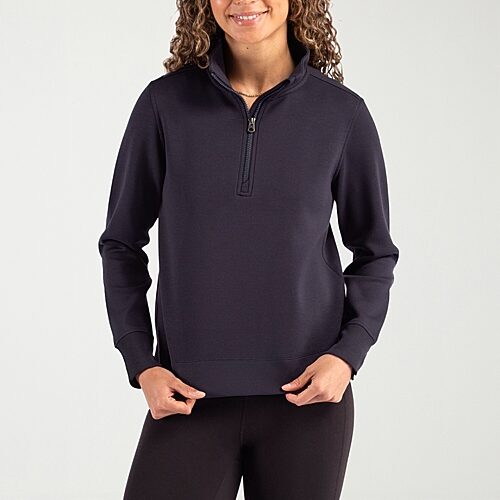 Cutter & Buck Women's Roam Epic Versatility Recycled Quarter Zip Pullover - Navy blue