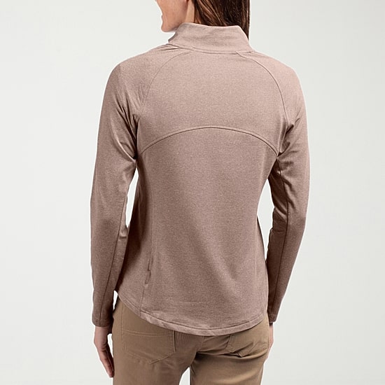 CUTTER & BUCK® Womens Mock Neck Long Sleeve Quarter-Zip Pullover