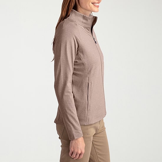 CUTTER & BUCK® Womens Mock Neck Long Sleeve Quarter-Zip Pullover