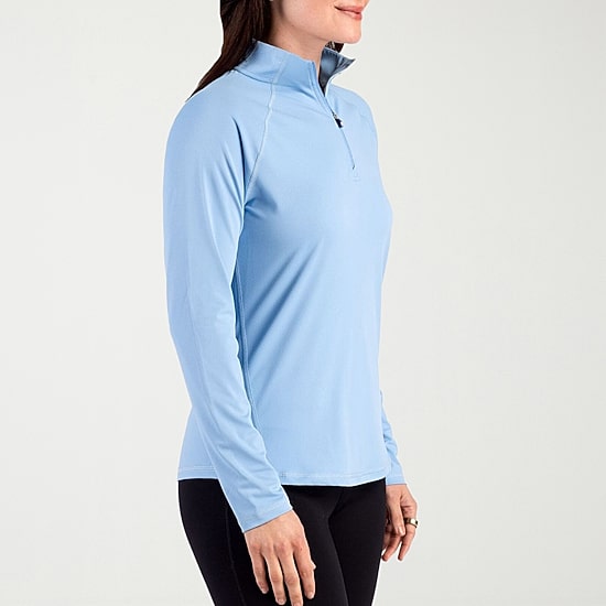 CUTTER & BUCK® Womens Mock Neck Long Sleeve Quarter-Zip Pullover